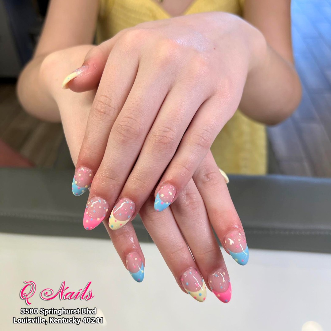 Lovely nail design_Q Nails Louisville, Kentucky 40241